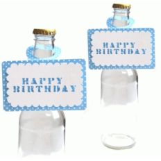 happy birthday bottle topper