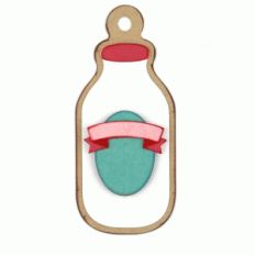 vintage milk bottle tag