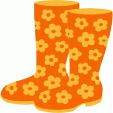 flower rubber boots
