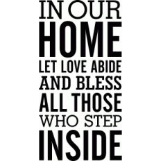 in our home vinyl phrase