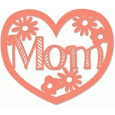 mom floral heart