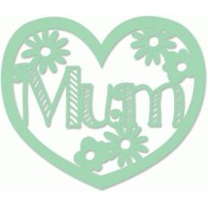 mum floral heart