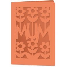 mum flower garden card
