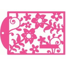 flower lace tag