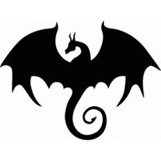 flying dragon silhouette