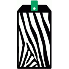 zebra print tag