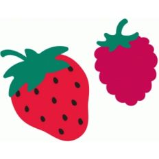 strawberry and raspberry