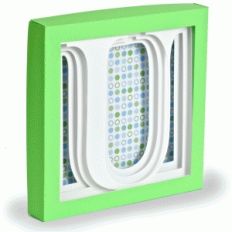 letter u - 3d alphabet shadow box