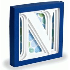 letter n - 3d alphabet shadow box