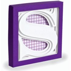 letter s - 3d alphabet shadow box