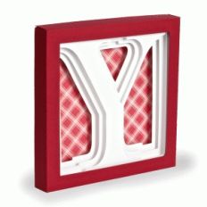 letter y - 3d alphabet shadow box