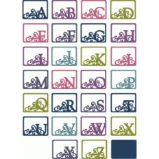 journaling card monogram alphabet