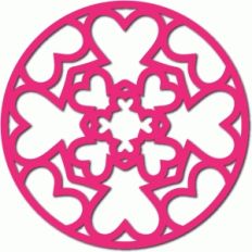 motif heart circle