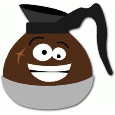 round coffee pot