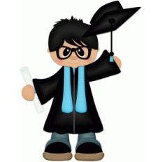 graduation boy throwing hat w black hair pnc