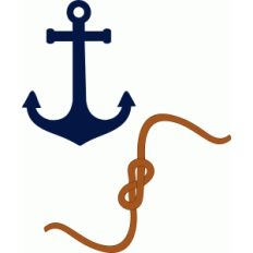 rope sailor and anchor