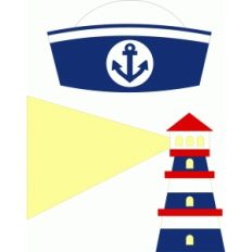 sailor beret and lighthouse