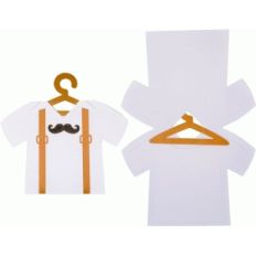 baby mustache suspenders body card