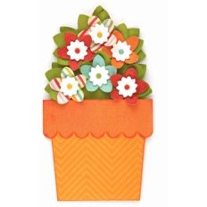 5x7 flower pot card