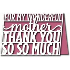 wonderful mother card 5x7