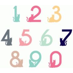 cat alphabet - numbers