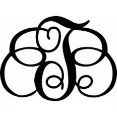monogram letter t
