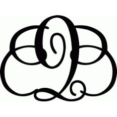 monogram letter q