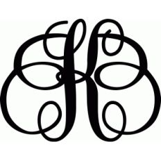 monogram letter k