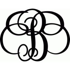 monogram letter b