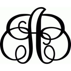 monogram letter a