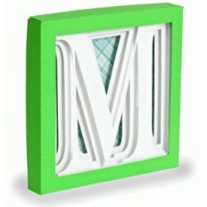 letter m - 3d alphabet shadow box