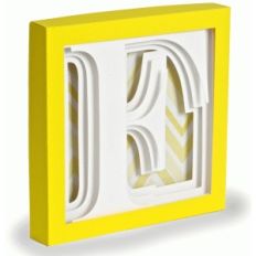 letter f - 3d alphabet shadow box