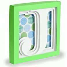letter j - 3d alphabet shadow box