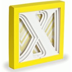 letter x - 3d alphabet shadow box