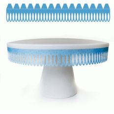 oval drop cake stand embellishment