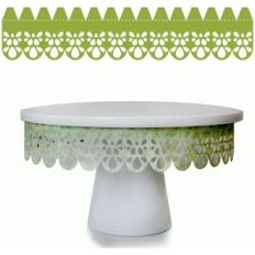 lace cake plate embellishment