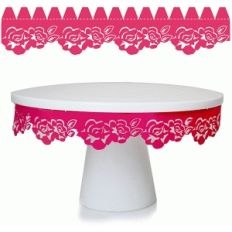 rose cake plate embellishment