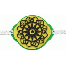 slide with laced flower