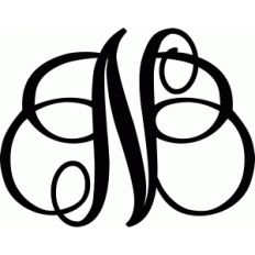 monogram letter n