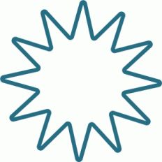 star burst frame