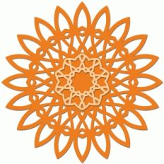 doily set of 2 sunflower