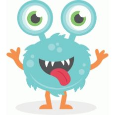 boy big eyed monster