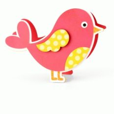 a2 bird shaped card