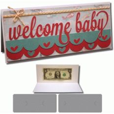 welcome baby 4x9 card