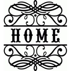 home flourish vinyl phrase