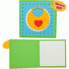 bib baby card