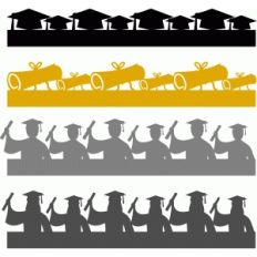 graduation borders set