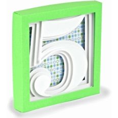 number 5 - 3d shadow box series