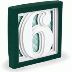 number 6 - 3d shadow box series