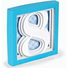 number 8 - 3d shadow box series